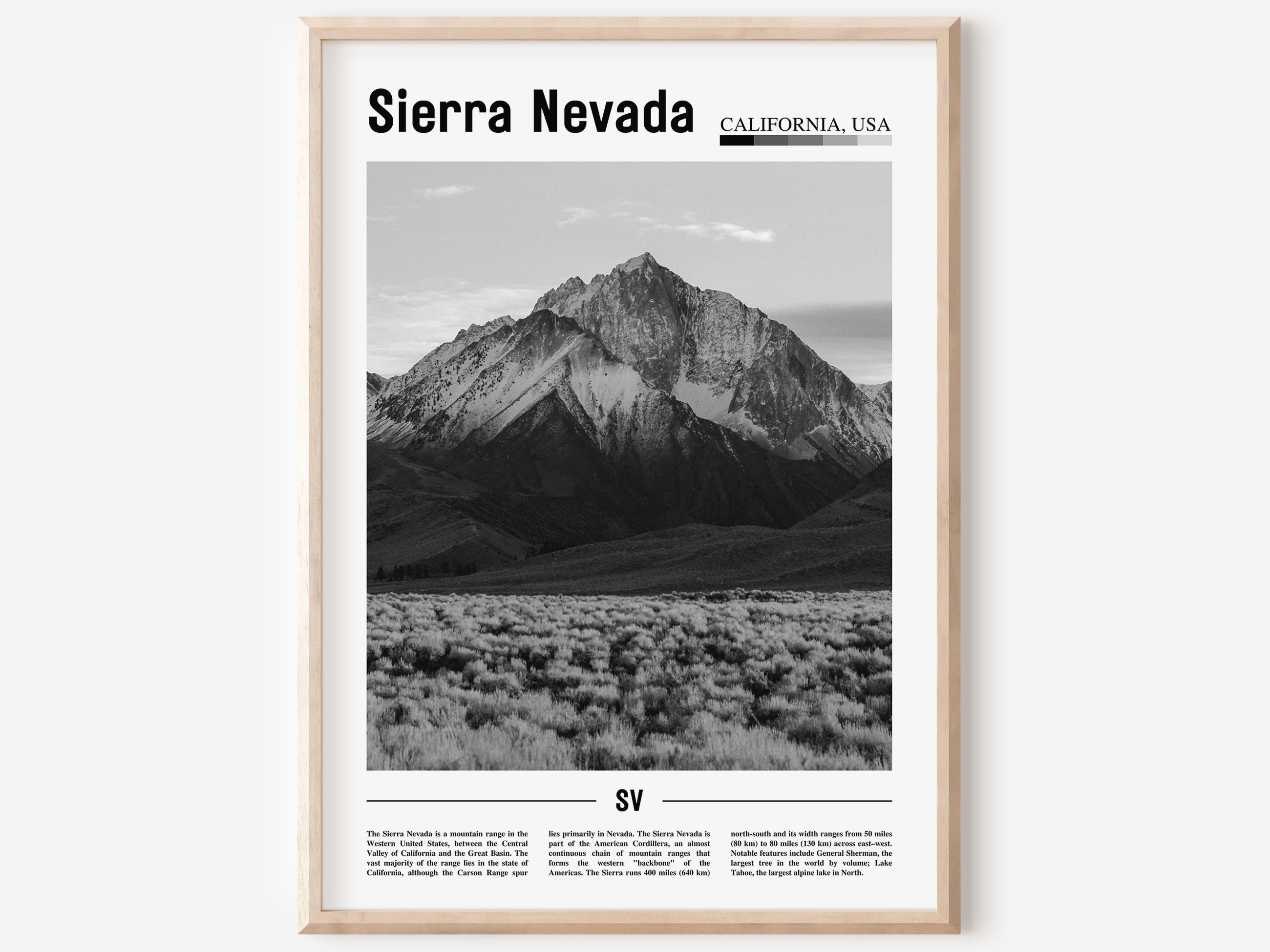 Poster - Animal Tracks of the Sierra Nevada