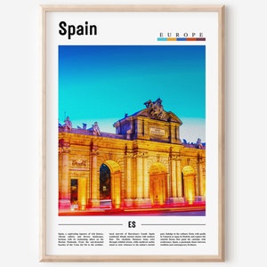 Spain Poster, Spain Print, Spain Wall Art, Spain Photo, Spain Art Print, Spain Art, Minimal Travel Poster, Travel Print