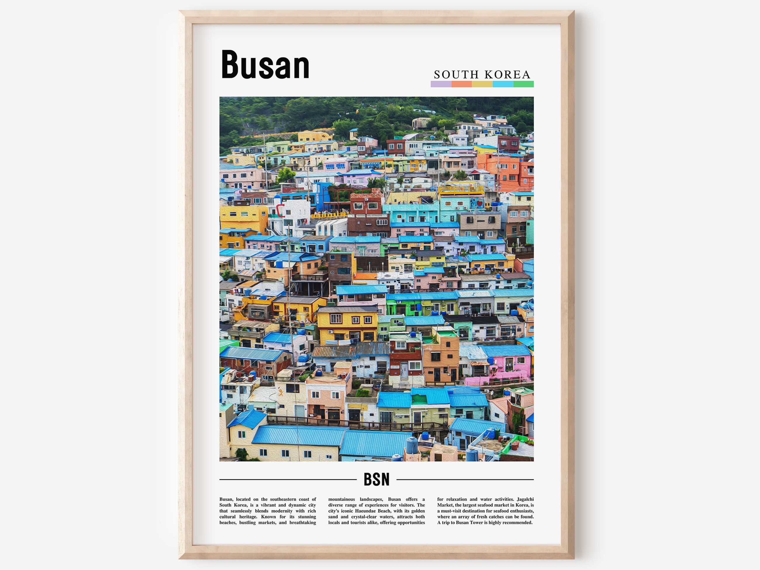 Busan Poster, Busan Print, Busan Wall Art, Asia Print, Asia Poster ...