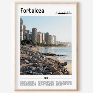 Fortaleza Poster, Fortaleza Print, Fortaleza Wall Art, South America Poster, South America Print, Travel Poster