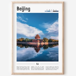 Beijing Poster, Beijing Print, Beijing Wall Art, Asia Print, Asia Poster, Asia Photo, Minimal Travel Poster