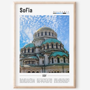 Sofia Poster, Sofia Print, Sofia Wall Art, Europe Photo, Europe Poster, Europe Print, Travel Poster