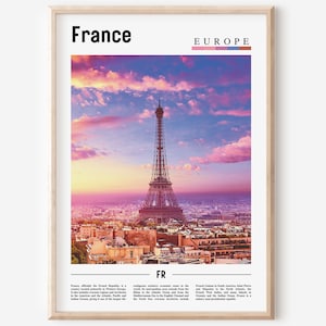 France Print, France Poster, France Wall Art, France Photo, France Poster, France Print, France Wall Art, Minimal Travel Poster