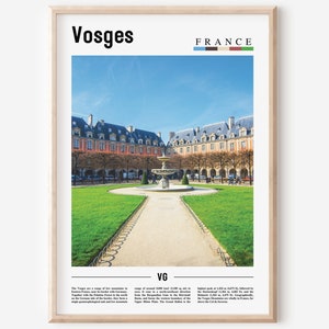 Vosges Print, Vosges Poster, Vosges Wall Art, France Photo, France Poster, France Print, France Wall Art, Minimal Travel Poster