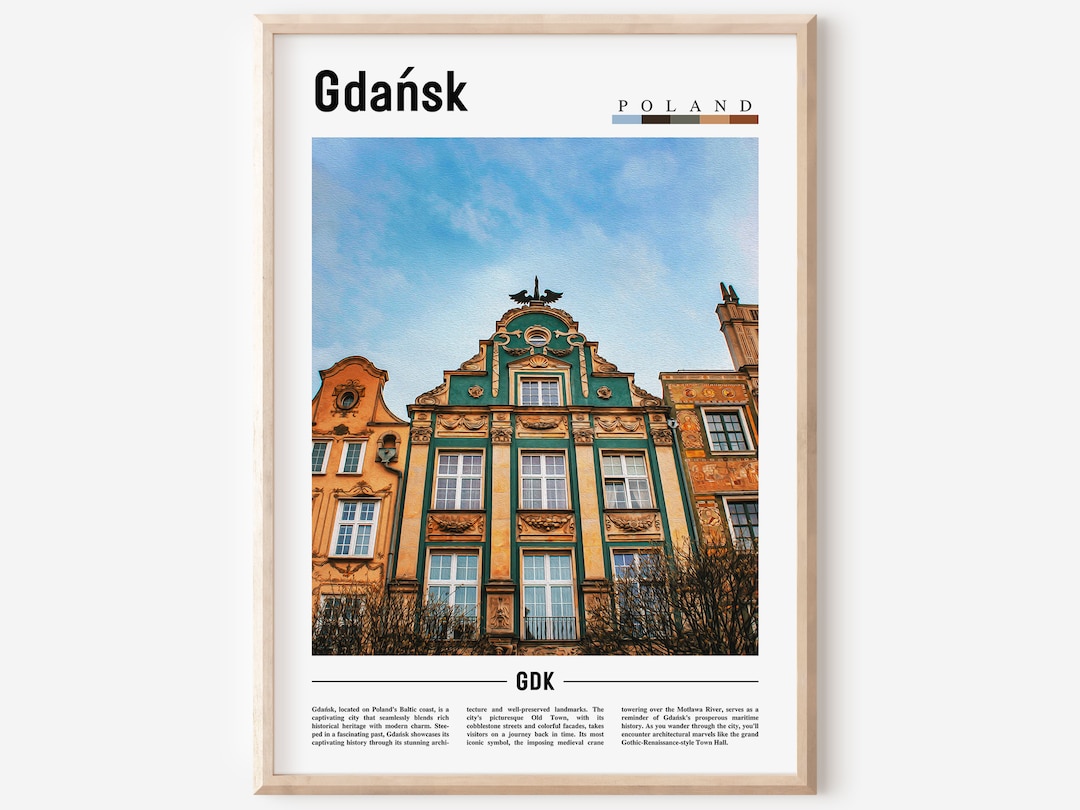 Leinwand-Poster Danzig Altstadt 40x60 Cm - Wandbild Für Wohnzimmer & Flur