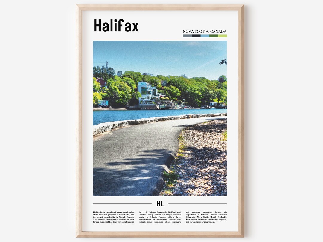 Halifax Print, Halifax Poster, Halifax Wall Art, Oil Painting Poster