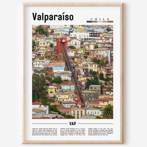 Valparaíso Poster, Valparaíso Print, Valparaíso Wall Art, South America Poster, South America Print, Travel Poster