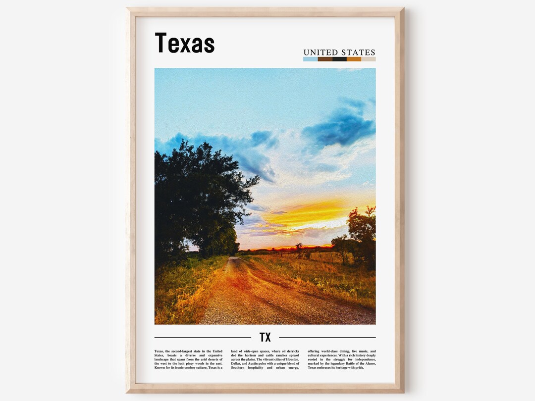 Texas Poster, Texas Print, Texas Wall Art, Texas Photo, United States ...