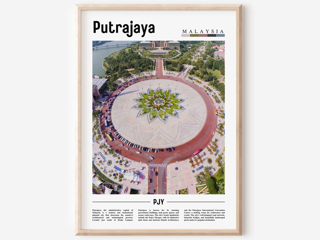 Putrajaya Poster, Putrajaya Print, Putrajaya Wall Art, Asia Print, Asia