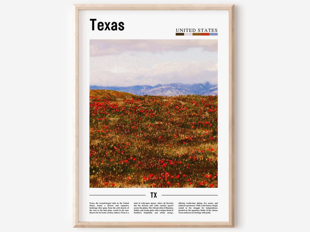 Texas Poster, Texas Print, Texas Wall Art, Texas Photo, United States ...