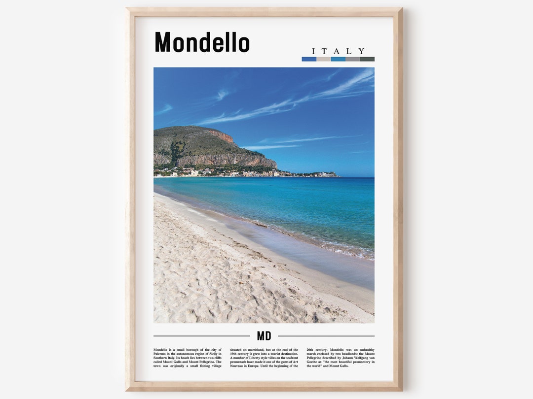 Mondello Print, Mondello Poster, Mondello Wandkunst, Italien Poster
