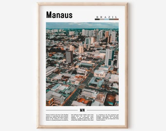 Manaus Poster, Manaus Print, Manaus Wandkunst, Südamerika Poster, Südamerika Print, Reise Poster