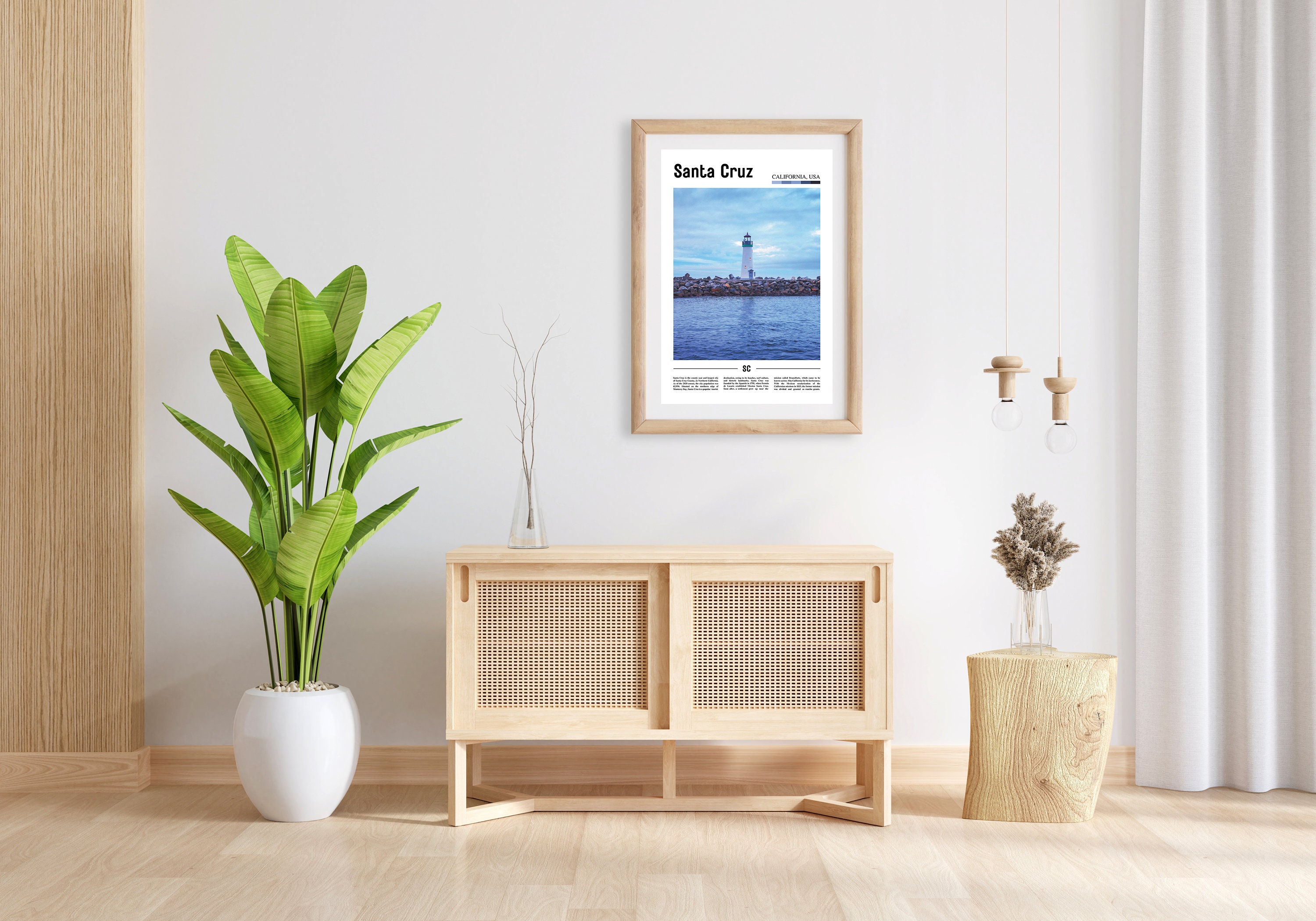 Santa Cruz Print Santa Cruz Poster Santa Cruz Wall Art Oil Etsy