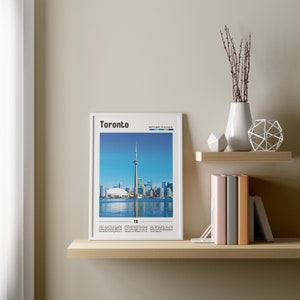 Toronto Print, Toronto Poster, Toronto Wall Art, Oil Painting Poster, Colorful City Print, City Artwork, Travel Artwork, Travel Wall Art image 5