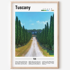 Tuscany Print, Tuscany Poster, Tuscany Wall Art, Italy Poster, Italy Print, Italy Wall Art, Minimal Travel Poster