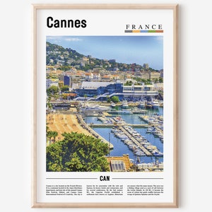 Cannes Print, Cannes Poster, Cannes Wall Art, France Photo, France Poster, France Print, France Wall Art, Minimal Travel Poster