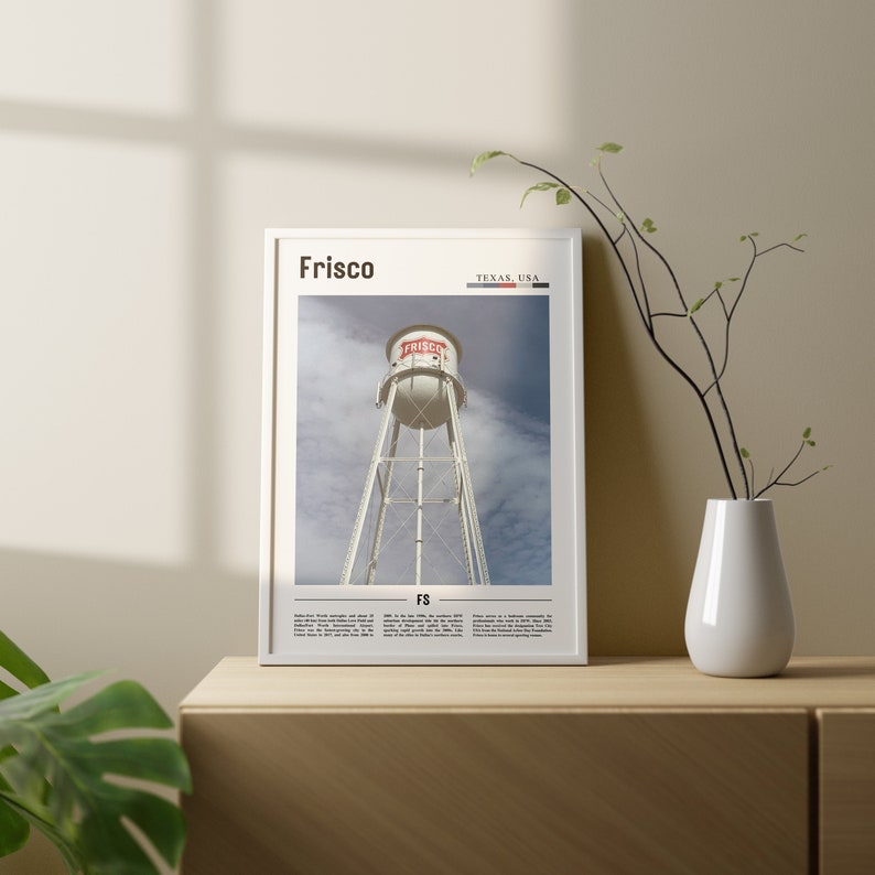 Frisco Print, Frisco Poster, Frisco Wall Art, Minimal Travel Print