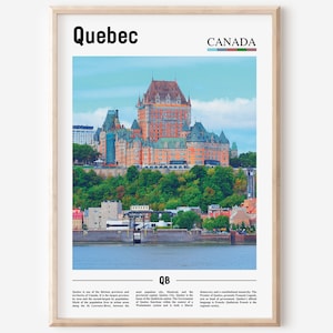 Quebec Print, Quebec Poster, Quebec Wall Art, Oil Painting Poster, Colorful City Print, City Artwork, Travel Artwork, Travel Wall Art