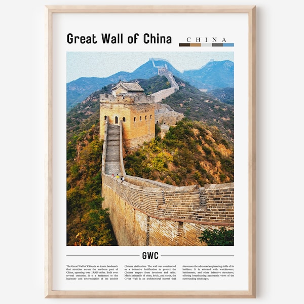Great Wall of China Poster, Great Wall of China Print, Great Wall of China Wall Art, Asia Print, Asia Poster, Asia Photo