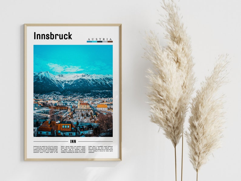 Innsbruck Poster Innsbruck Print Innsbruck Wall Art Europe Etsy