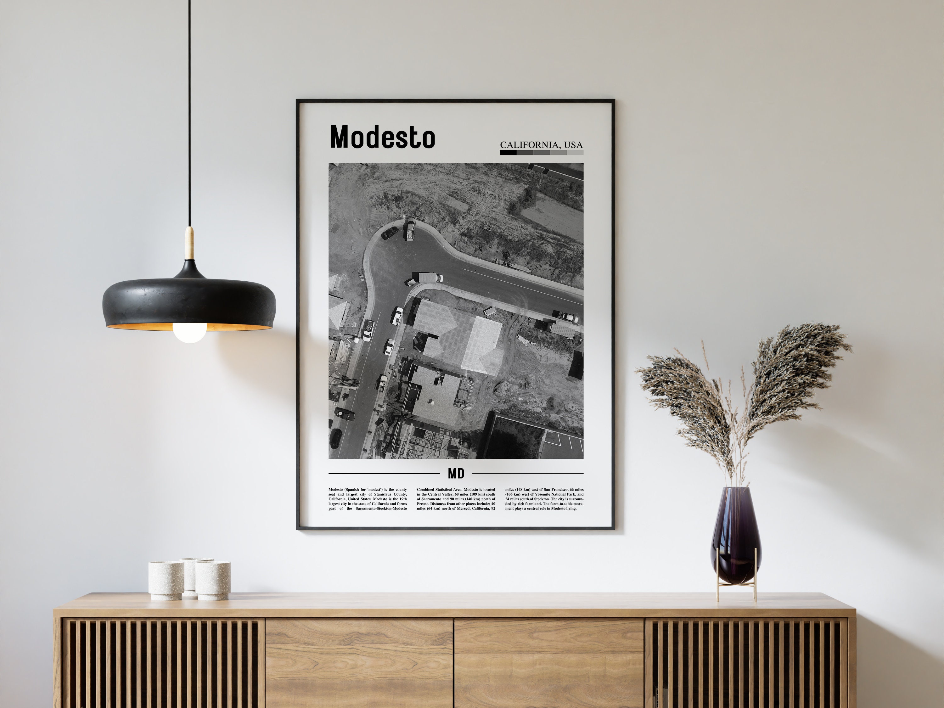 Modesto Poster Schwarz Weiß, Modesto Druck Schwarz Weiß, Modesto Wand