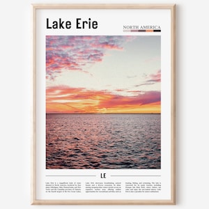 Lake Erie Poster, Lake Erie Print, Lake Erie Wall Art, North America Photo, North America Poster,North America Print