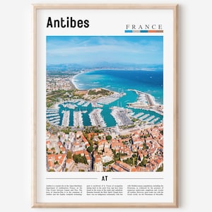 Antibes Print, Antibes Poster, Antibes Wall Art, France Photo, France Poster, France Print, France Wall Art, Minimal Travel Poster