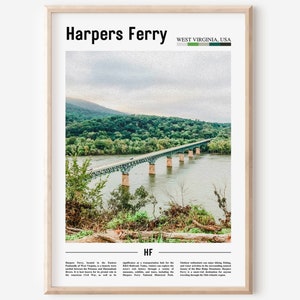 Harpers Ferry Poster, Harpers Ferry Print, Harpers Ferry Wandkunst, USA Foto, USA Poster, USA Print