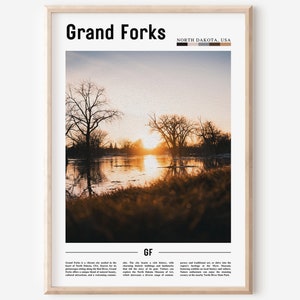 Grand Forks Poster, Grand Forks Print, Grand Forks Wall Art, United States Photo, United States Poster, United States Print, Travel Poster