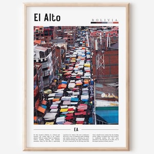 El Alto Poster, El Alto Print, El Alto Wall Art, South America Poster, South America Print, Travel Poster