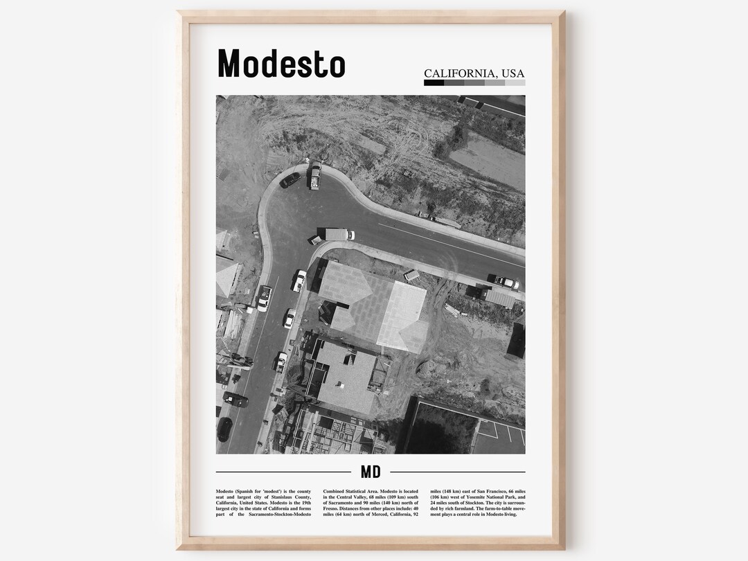 Modesto Poster Schwarz Weiß, Modesto Druck Schwarz Weiß, Modesto Wand