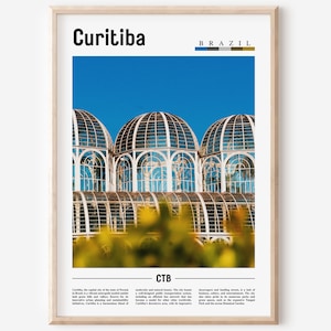 Curitiba Poster, Curitiba Print, Curitiba Wall Art, South America Poster, South America Print, Travel Poster