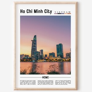 Ho Chi Minh City Poster, Ho Chi Minh City Print, Ho Chi Minh City Wall Art, Asia Print, Asia Poster, Asia Photo, Minimal Travel Poster