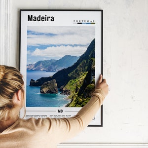 Madeira-affisch, Madeira-tryck, Madeiras väggkonst, Europafoto, Europa-affisch, Europa-tryck, Reseaffisch bild 4
