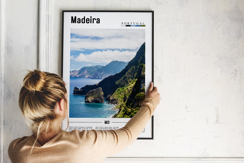 Madeira-affisch, Madeira-tryck, Madeiras väggkonst, Europafoto, Europa-affisch, Europa-tryck, Reseaffisch bild 4
