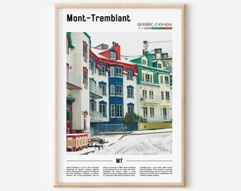Mont Tremblant Druck, Mont Tremblant Poster, Mont Tremblant Wandkunst, Ölgemälde Poster, Stadt Kunstwerk, Reise Kunstwerk, Reise Wandkunst