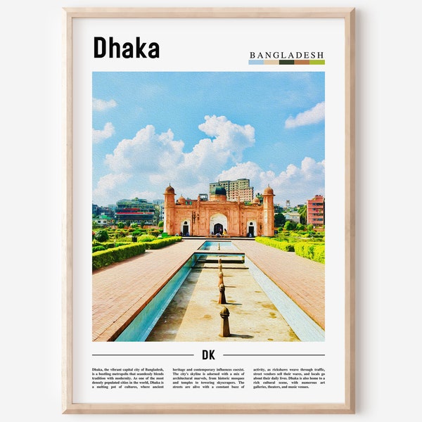 Dhaka Poster, Dhaka Print, Dhaka Wall Art, Asia Print, Asia Poster, Asia Photo, Minimal Travel Poster