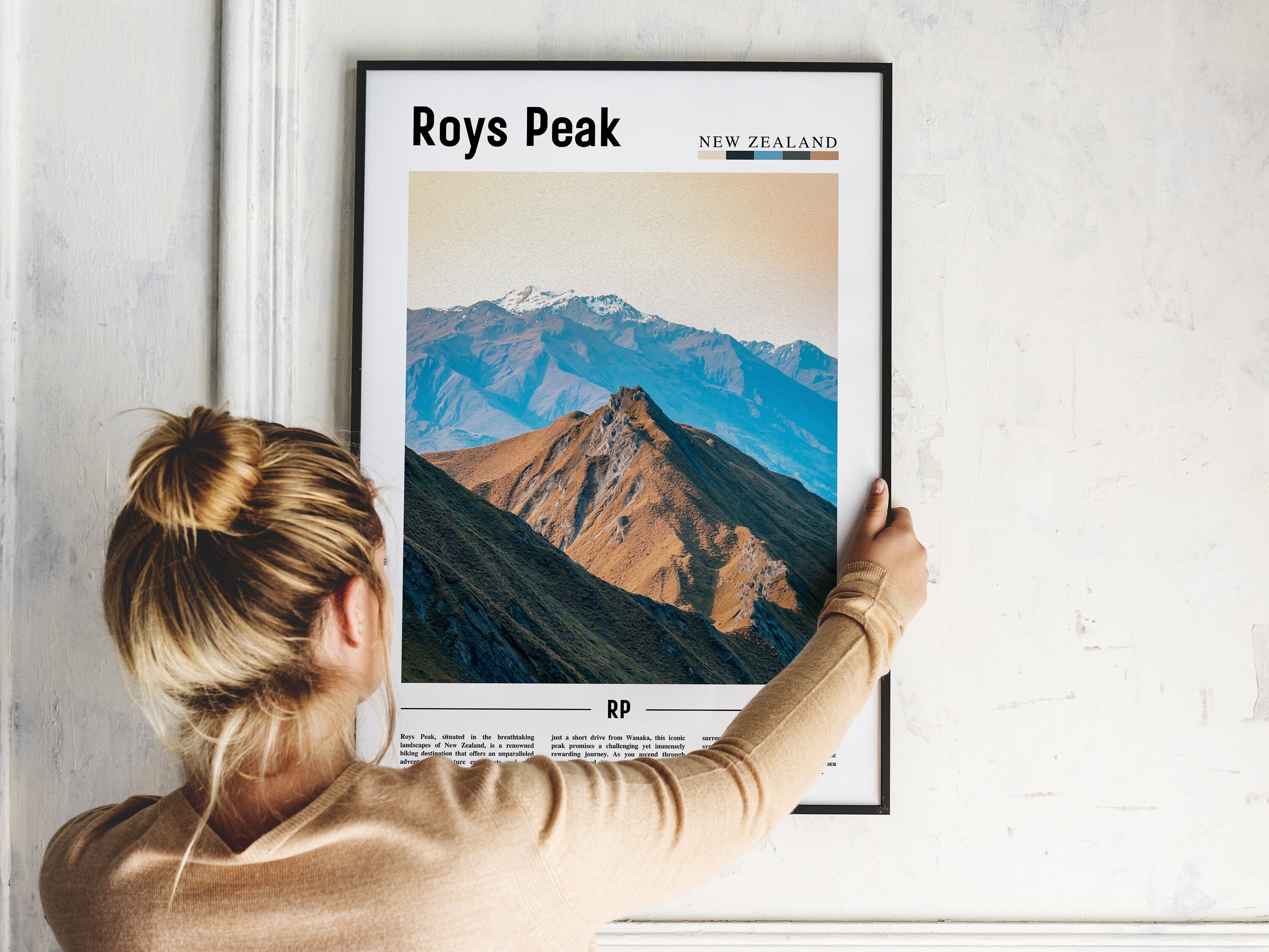 Roys Peak Poster, Roys Peak Druck, Roys Peak Wandkunst, Minimal Travel ...