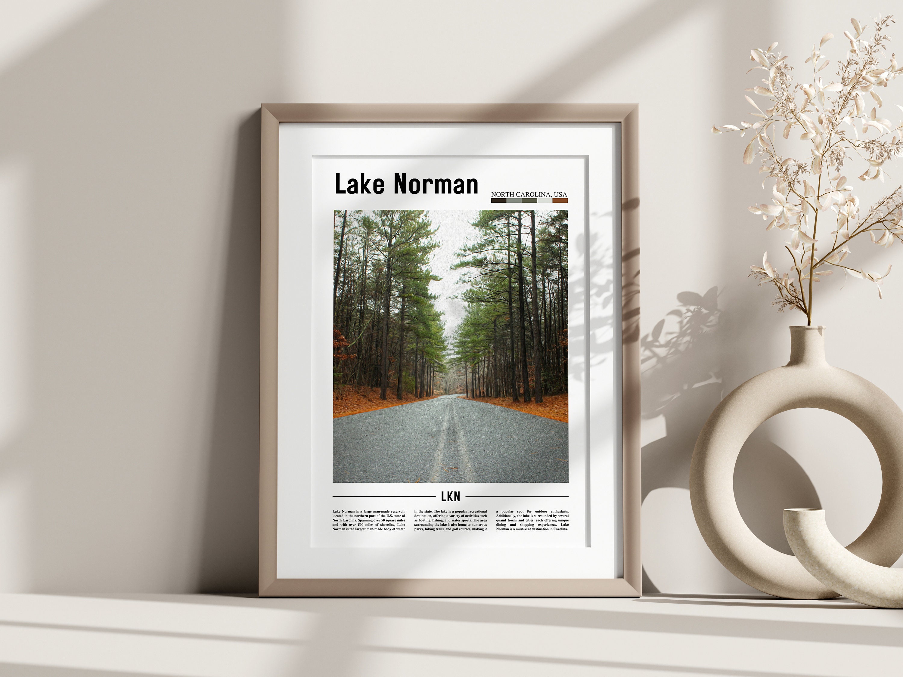 Lake Norman Poster, Lake Norman Print, Lake Norman Wall Art, United States Photo, United States