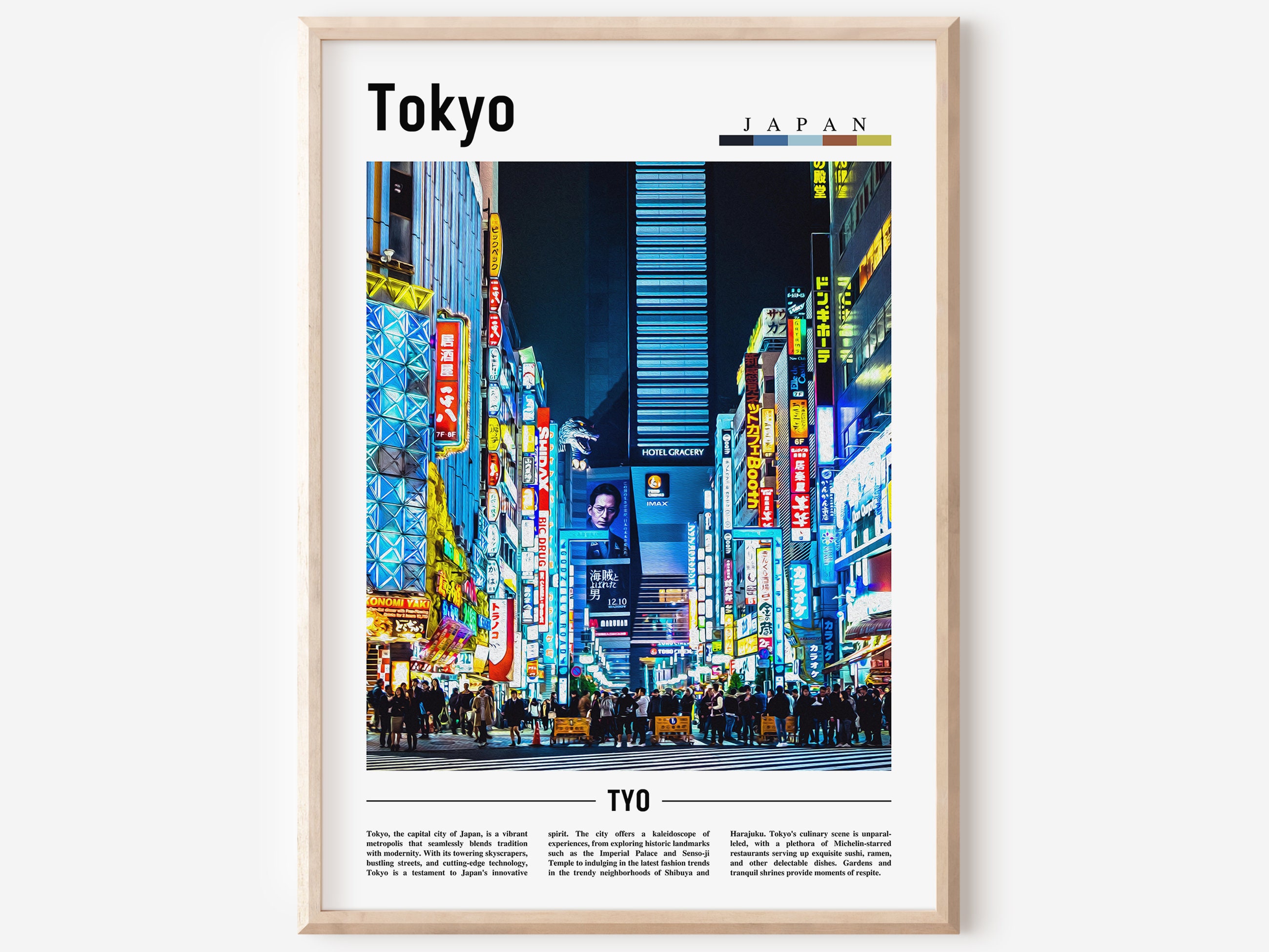 Cartel de Tokio, Impresión de Tokio, Arte de la pared de Tokio, Impresión de Asia, Cartel de Asia, Foto de Asia, Cartel de viaje mínimo