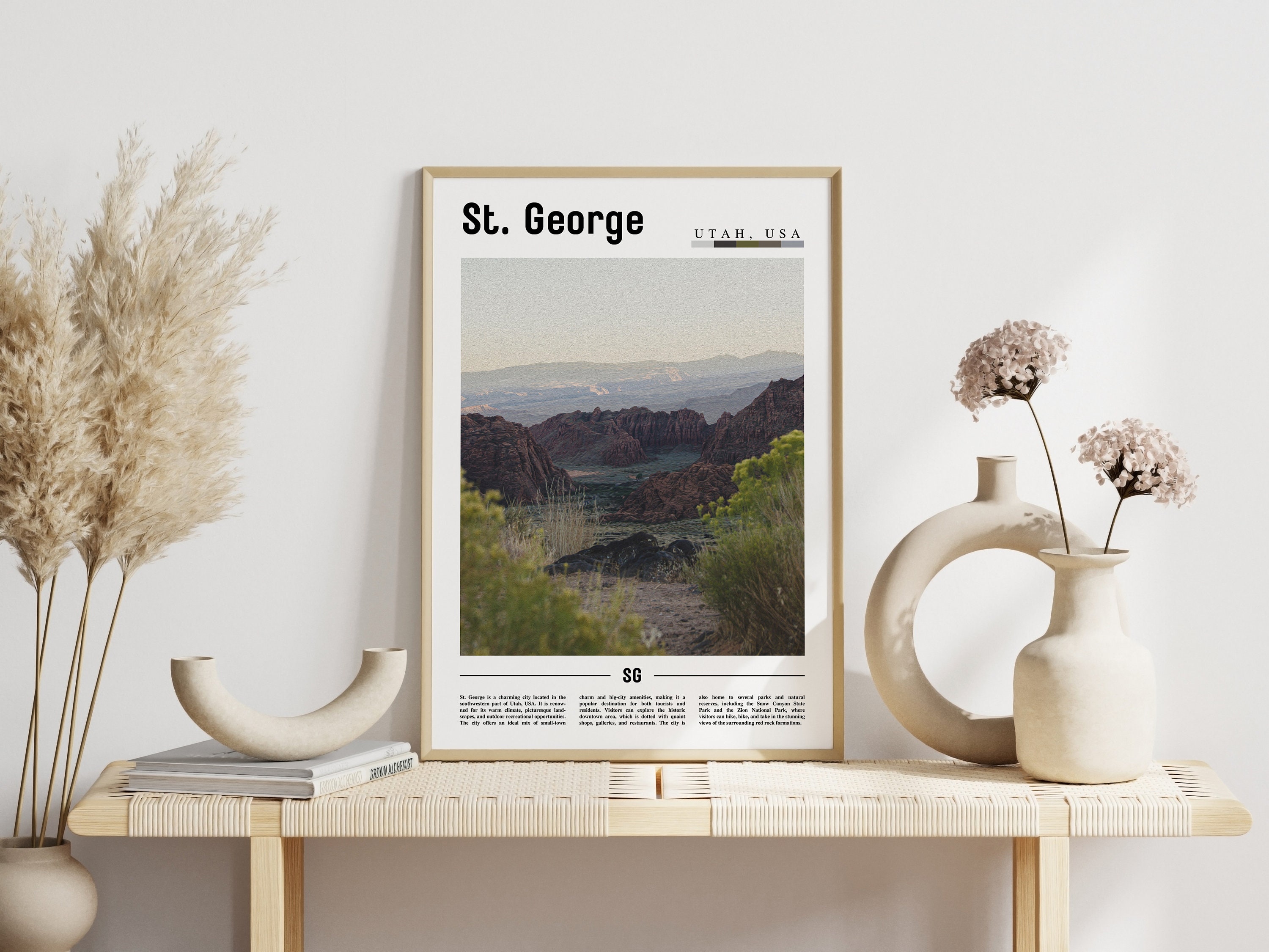 St. George Poster, St. George Print, St. George Wall Art, United States ...