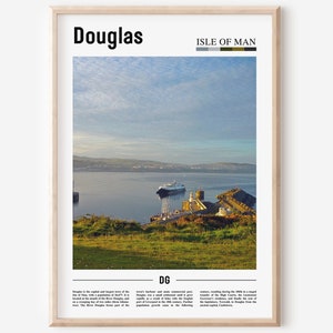 Douglas Print, Douglas Poster, Douglas Wall Art, Minimal Travel Print, Minimal City Poster,Travel Destination,City Print,Oil Painting Poster