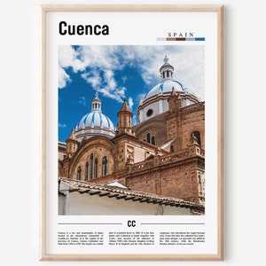 Cuenca Poster, Cuenca Print, Cuenca Wall Art, Spain Photo, Spain Poster, Spain Print, Minimal Travel Poster