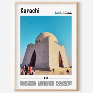 Karachi Poster, Karachi Print, Karachi Wall Art, Asia Print, Asia Poster, Asia Photo, Minimal Travel Poster