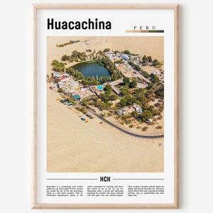 Huacachina Poster, Huacachina Print, Huacachina Wall Art, South America Poster, South America Print, Travel Poster