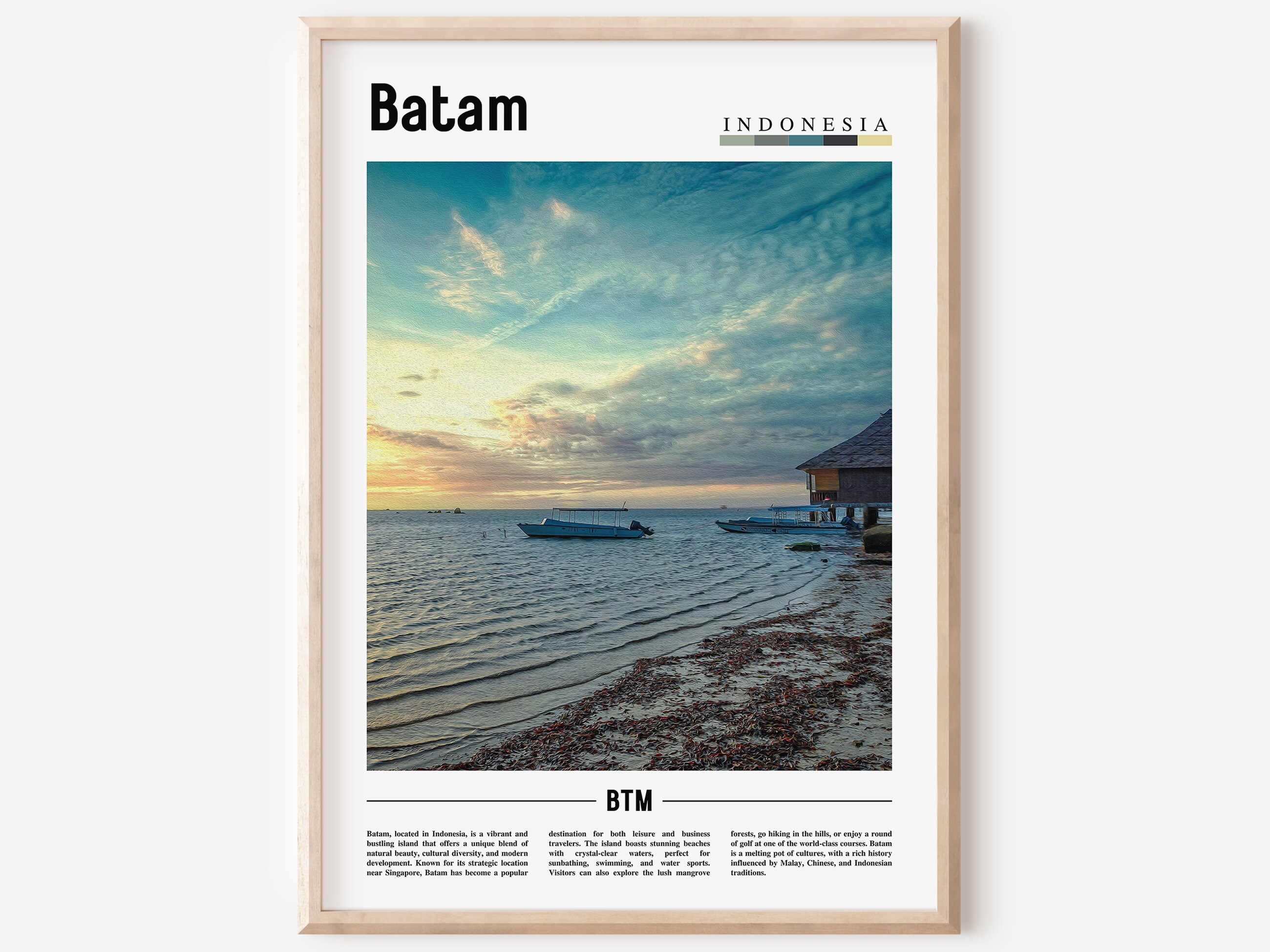 Batam Poster Batam Print Batam Wall Art Asia Print Asia Etsy