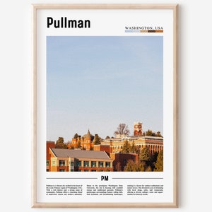 Pullman Poster, Pullman Print, Pullman Wall Art, United States Photo, United States Poster, United States Print, Travel Poster