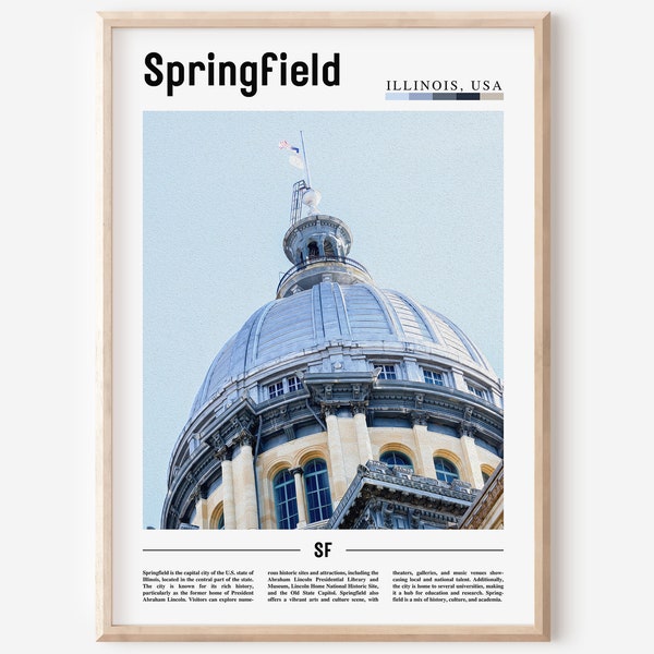Springfield Travel Poster Etsy
