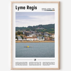 Lyme Regis Poster, Lyme Regis Poster, Lyme Regis Wandkunst, Ölgemälde Poster, Bunte Stadt Druck, Stadt Kunstwerk, Reise Kunstwerk, Reisekunst