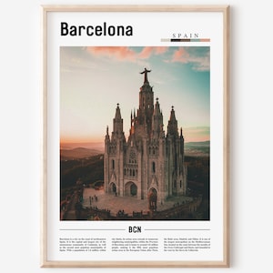Barcelona Poster, Barcelona Print, Barcelona Wall Art, Spain Photo, Spain Poster, Spain Print, Minimal Travel Poster